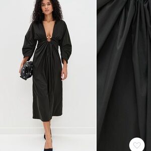 NWT Cult Gaia Elyza Black Midi Dress